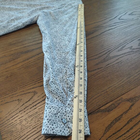 Bugatchi Gray Men's Shirt Sz L Button-Up Classic Fit Comfort Stretch‎ Career - Picture 14 of 16